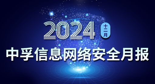 中孚信息发布《中孚信息2024年12月网络安全月报》